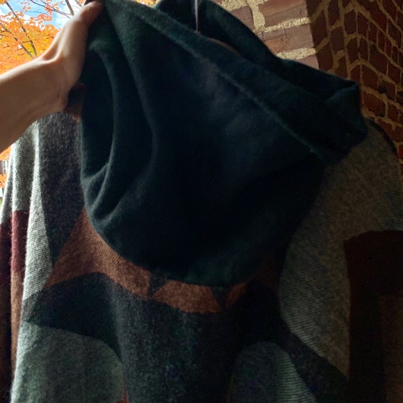 FREE PEOPLE Willow Cowl Neck Fall Poncho Sweater - Picture 3 of 5